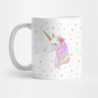 White Unicorn Mug